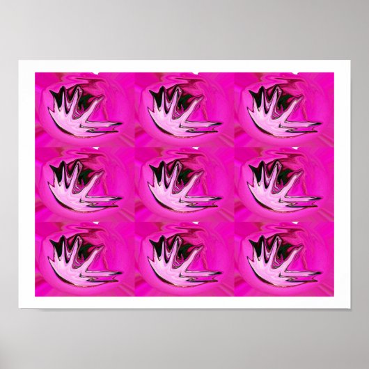 Poster Sensations roses (Devant)