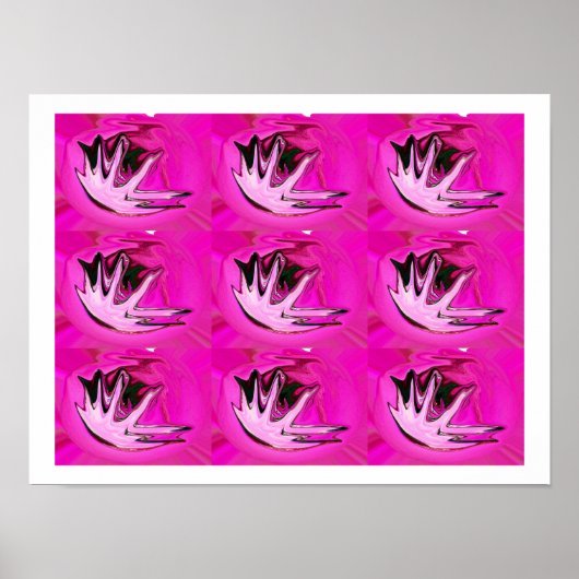 Poster Sensations roses (Devant)