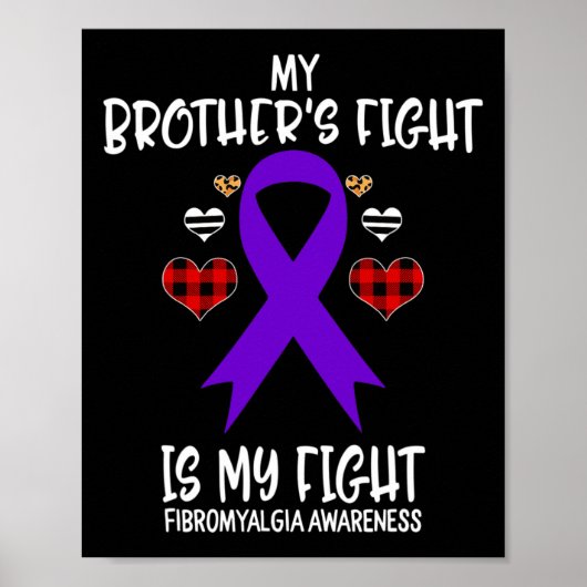 Poster Sensibilisation à la fibromyalgie Le combat de mon (Devant)
