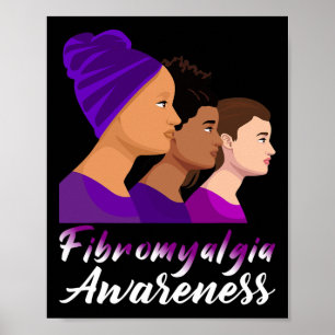 Poster Sensibilisation à la fibromyalgie Soutien des femm