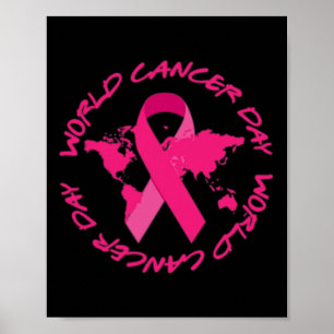 Poster Sensibilisation à la Journée mondiale du cancer