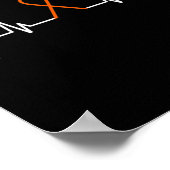 Poster Sensibilisation à la leucémie Cancer du sang Orang (Coin)