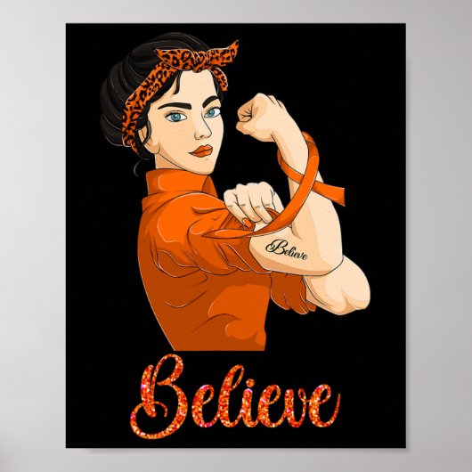 Poster Sensibilisation à la leucémie Croire (Devant)