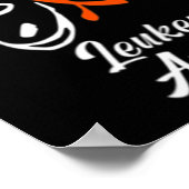 Poster Sensibilisation à la leucémie du ruban papillon Am (Coin)