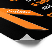 Poster Sensibilisation à la leucémie du ruban S (fils) (Coin)