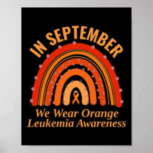 Poster Sensibilisation À La Leucémie En Septembre Nous Po