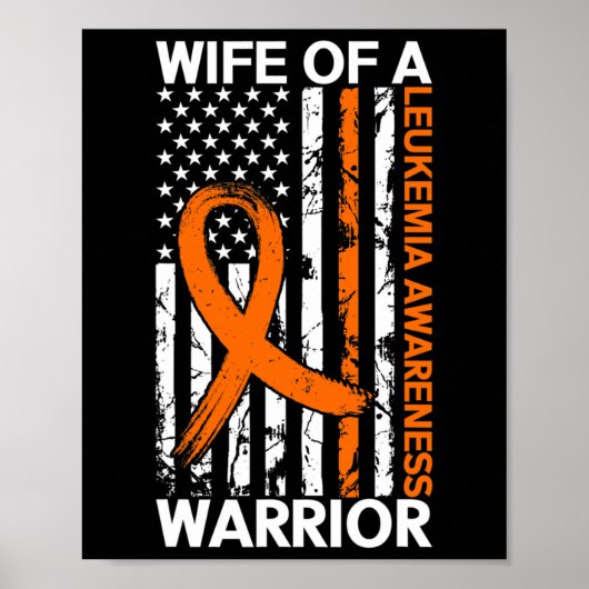 Poster Sensibilisation À La Leucémie États-Unis Drapeau A (Devant)