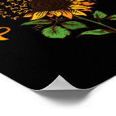 Poster Sensibilisation À La Leucémie Ruban Orange Avec To (Coin)