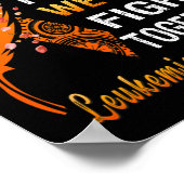 Poster Sensibilisation À La Leucémie Ruban Orange Dans Ce (Coin)