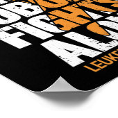 Poster Sensibilisation à la leucémie Soutien familial Leu (Coin)