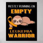 Poster Sensibilisation À La Leucémie Surtout Courir Sur U (Devant)