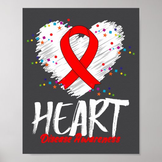 Poster Sensibilisation à la maladie cardiaque (Devant)