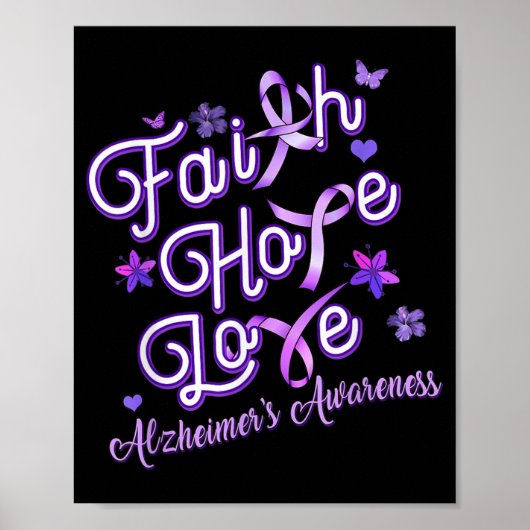 Poster Sensibilisation à la maladie d'Alzheimer Produits (Devant)