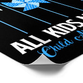 Poster Sensibilisation à la maltraitance des enfants Pinw (Coin)