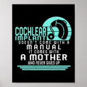 Poster Sensibilisation à la perte auditive Mère Cochléair (Devant)