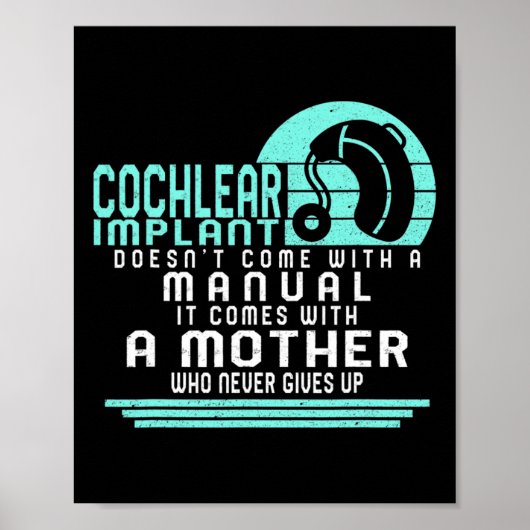 Poster Sensibilisation à la perte auditive Mère Cochléair (Devant)