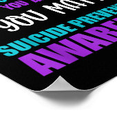 Poster Sensibilisation à la prévention du suicide (Coin)