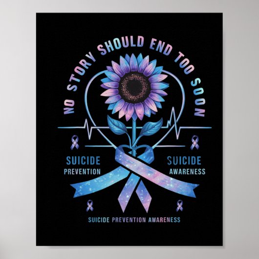 Poster Sensibilisation à la prévention du suicide Aucune (Devant)