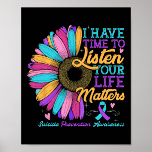 Poster Sensibilisation à la prévention du suicide J'ai le