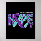 Poster Sensibilisation à la prévention du suicide Message (Devant)