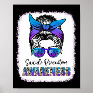 Poster Sensibilisation à la prévention du suicide Message