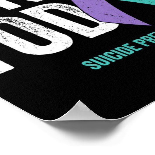 Poster Sensibilisation à la prévention du suicide - Pas a (Coin)