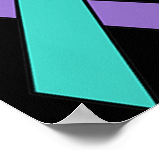 Poster Sensibilisation à la prévention du suicide Ruban T (Coin)