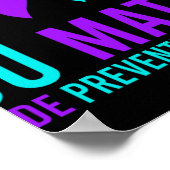 Poster Sensibilisation à la prévention du suicide Vous Ru (Coin)