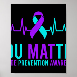 Poster Sensibilisation à la prévention du suicide Vous Ru