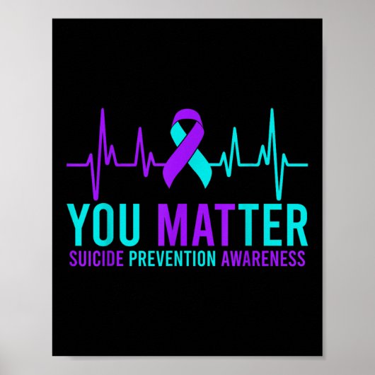 Poster Sensibilisation à la prévention du suicide Vous Ru (Devant)