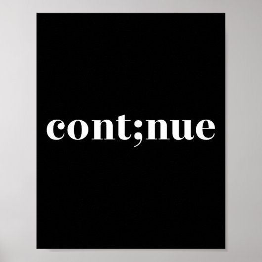 Poster Sensibilisation à la santé mentale Continuer point (Devant)