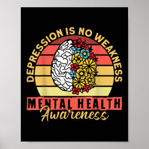 Poster Sensibilisation à la santé mentale Dépression Prév