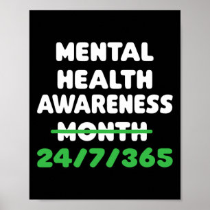 Poster Sensibilisation À La Santé Mentale Pour La Prévent