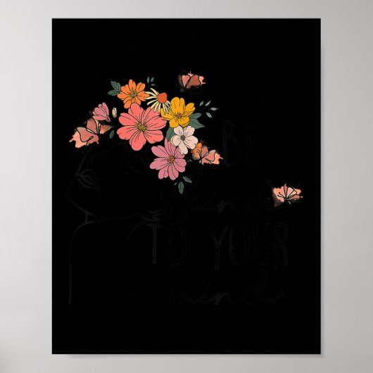 Poster Sensibilisation À La Santé Mentale Soyez Gentil À  (Devant)