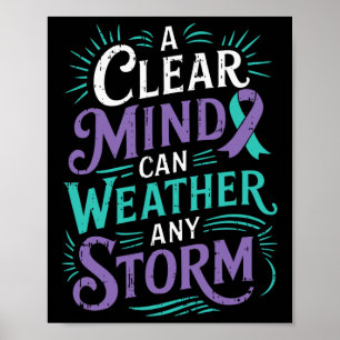 Poster Sensibilisation à la santé mentale Suicide au ruba