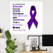 Poster Sensibilisation à la sarcoïdose et inspiration (Bureau à domicile)