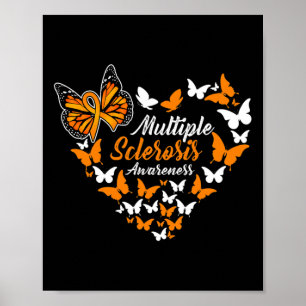 Poster Sensibilisation à la sclérose Mme Orange Ruban Pap