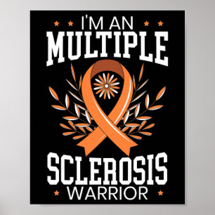 Poster Sensibilisation à la sclérose Ruban orange