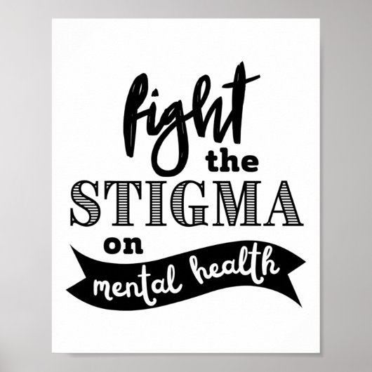 Poster Sensibilisation à la stigmatisation des problèmes (Devant)