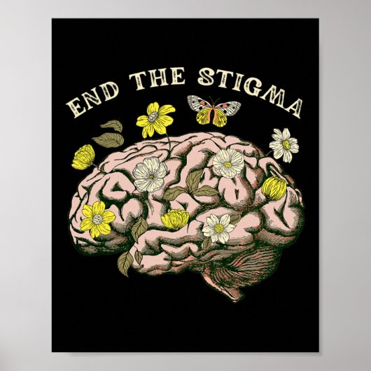 Poster Sensibilisation à la stigmatisation Problèmes de s (Devant)