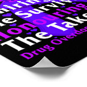 Poster Sensibilisation À La Surdose De Drogue À L'Appui D (Coin)