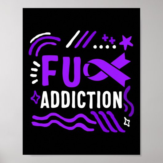 Poster Sensibilisation à la surdose de drogue Ruban drogu (Devant)