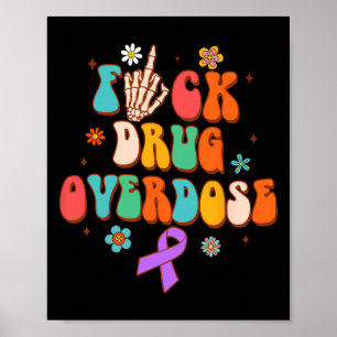 Poster Sensibilisation À La Surdose De Drogue Toxicomanie