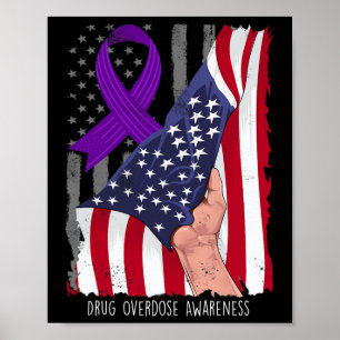 Poster Sensibilisation à la surdose de drogue Vintage Ame