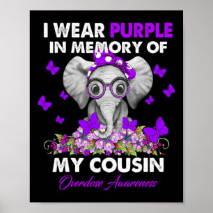 Poster Sensibilisation À La Surdose D'Éléphant Je Porte D