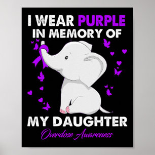 Poster Sensibilisation À La Surdose D'Éléphant Je Porte D