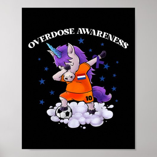Poster Sensibilisation à la surdose Dubbing Unicorn Purpl (Devant)