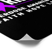 Poster Sensibilisation à la surdose - Guerrier (Coin)