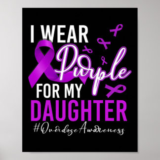 Poster Sensibilisation à la surdose Je porte du pourpre p