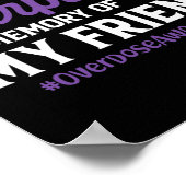 Poster Sensibilisation À La Surdose Je Porte Du Violet Po (Coin)